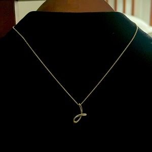 Tiffany Initial 15" necklace.